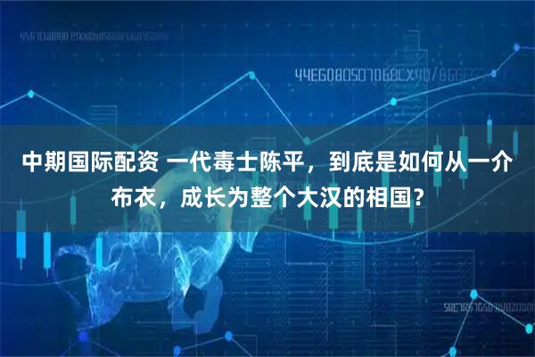 中期国际配资 一代毒士陈平，到底是如何从一介布衣，成长为整个大汉的相国？