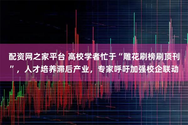 配资网之家平台 高校学者忙于“雕花刷榜刷顶刊”，人才培养滞后产业，专家呼吁加强校企联动
